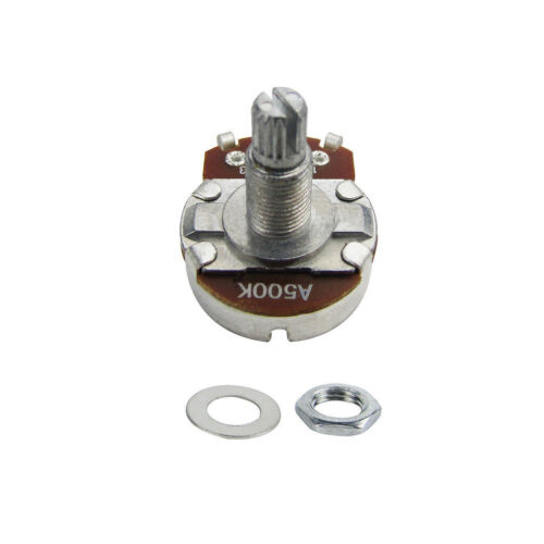 Potenciómetros de bajo para guitarra A500K 2 piezas eje largo ollas tamaño completo audio cono - Imagen 2 de 8