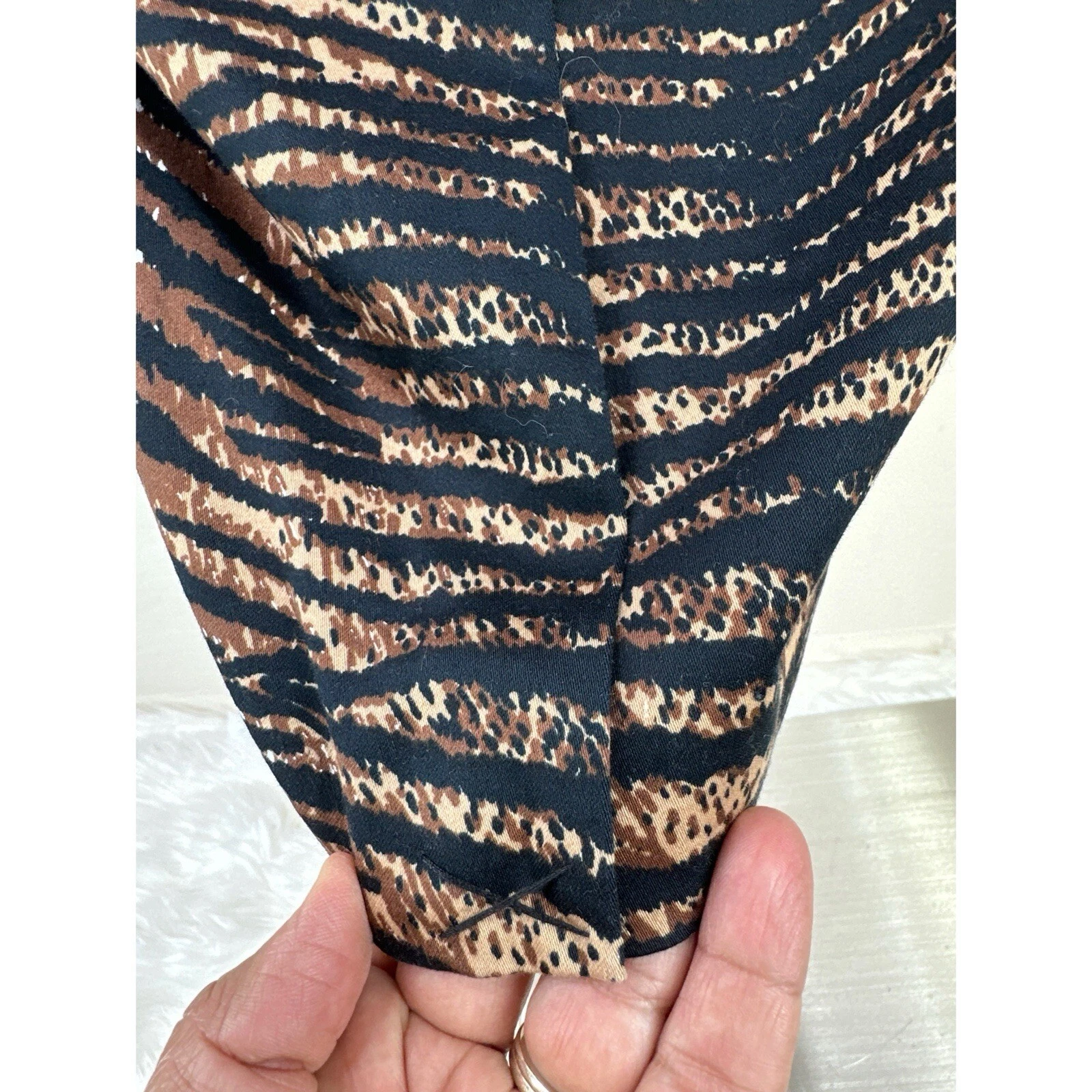 Abito Michael Michael Kors stampa animalier cotone senza maniche lunghezza ginocchio tasche 14