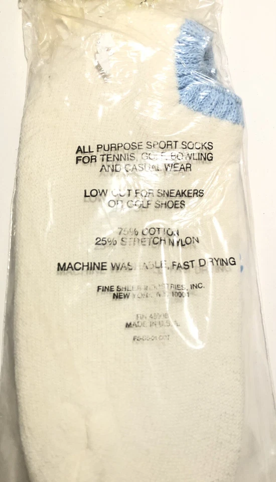 Винтажные женские ребра верхний эластичной махровый ботинок не показать носки размер 9-11 - новый из старых запасов - Изображение 3 из 4