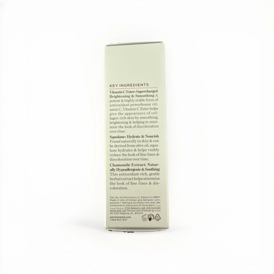 Suero iluminador de ojos con éster de vitamina C Perricone MD 0,5 OZ P1 nuevo en caja Foto 2 de 4