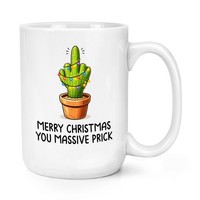 Merry Christmas Du GroßEr Stachel Kaktus 15 Oz GroßE Tasse Geschenk