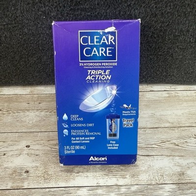 Clear Care Triple Action Cleaning and Disinfecting Solution - 3 fl