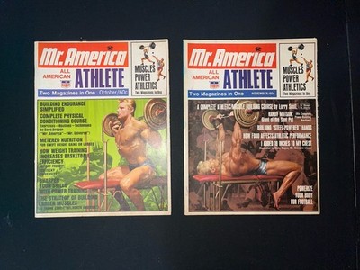 Dave Draper - Mr. America Bodybuilding Magazine - Set Of 2