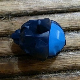 Ninjago Dark Blue LEGO Minifigure Headgear Mask Wolf Azure Eyes Teeth Part #4919