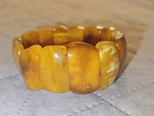 Wonderful Amber Butterscotch Stretch Bracelet 38 Grams Egg Yolk Amber