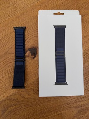 Apple Watch Band Alpine Loop Blau/ Schwarz*  44/45/46/49 mm *neuw* für Ultra 1-3
