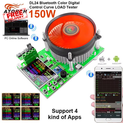 150W 25A Batteriekapazität 4-Draht Tester DC USB Tester Elektronische Last Lithium Di