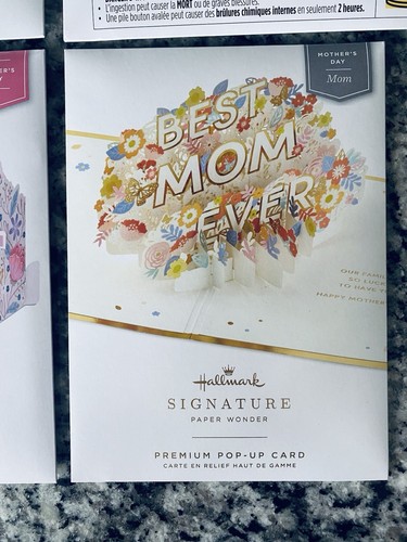 4 ~ Hallmark Paper Wonder ~ Design Pop-Up Card NUOVO ~ Festa della Mamma Amore - Foto 5 di 6