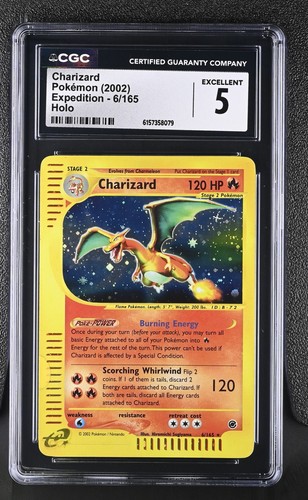 Charizard graded CGC 5 for sale on eBay