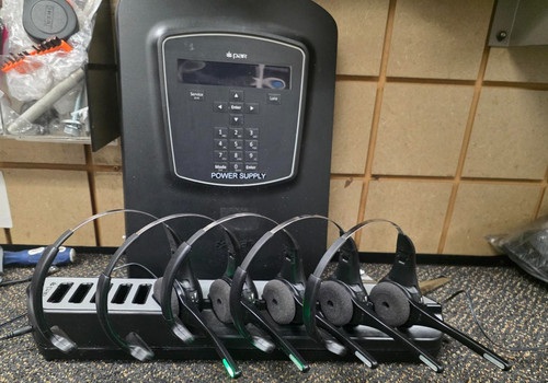 PAR G5 Drive Thru Intercom System 6 Headset, Charger, G5f1 Gfb1 Lot