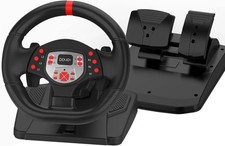 DOYO Wireless Vibration Racing Wheel & Floor Pedals for PC / PS4 / PS3