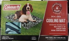 Cool Pet Dog Cooling Mat 24"x30  Non Toxic Self Cooling Gel Green Grass
