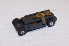 Aurora TJet solid rivet x-mas arm chassis HO slot car runs