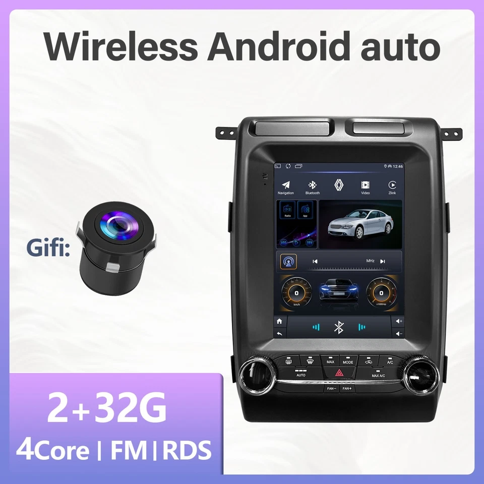 9,7 дюйма для Ford F150 2009-2014 Android 13 Apple Carplay автомобильное стерео радио GPS-навигатор - Изображение 2 из 4