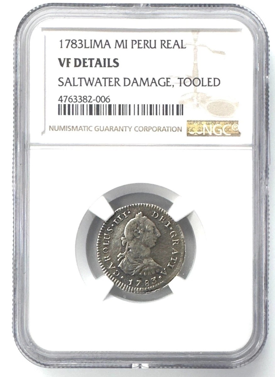 1783 LIMA MI PERU 1 REAL VF DETAILS SALTWATER DAMAGE, TOOLED NGC SILVER COIN  | eBay