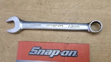 Snap On OEXM13B - 13mm Short Handle 12Pt Chrome Combination Wrench Ships Free 