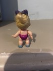 Vintage BABY BUDDIES Doll Purple Bow Blue eyes  figure 2.75", 1994 Kenner — photo 4