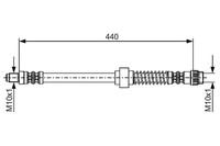 Bosch Bremsschlauch Vorderachse Beidseitig U.A. FüR CitroËN, Peugeot
