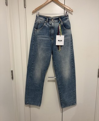 Brand New MSGM High-rise Wide-leg Jeans (Size 38/W27) RRP£345