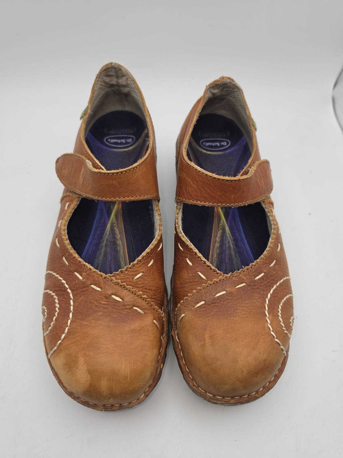 Vintage El Naturalista Yggdrasil Brown Leather Mary Jane Comfort Shoes Sz 8