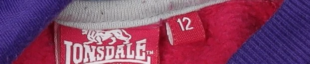 Lonsdale Unisex Multicoloured Pullover Hoodie Size 12 - Image 3 of 4