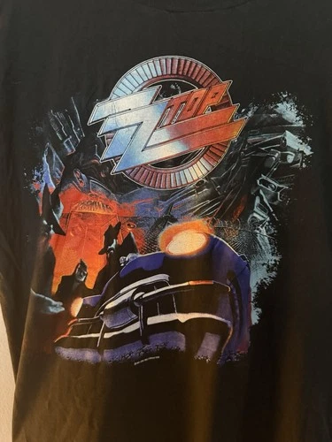ZZ Top Eliminator Tour T-Shirt Single Stit 1980s vintage concert t-shirt, vintage, size XL, single stitch, B+ condition