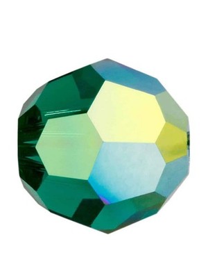 12 SWAROVSKI RUNDE 8mm KRISTALL PERLEN SMARAGD AB SUPER ANGEBOT