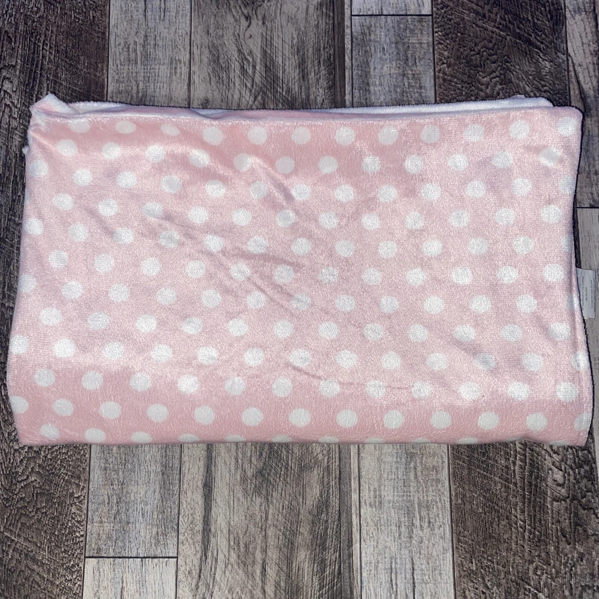 Pink polka dot blanket hot sale