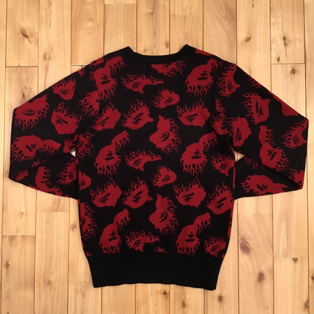 APE FACE KNIT RED BAPE エイプ ニット BAPE APE HEAD beanie knit cap red a bathing ape NIGO | eBay