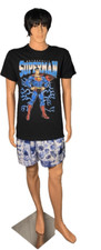 DC Comics Superman SuperHero Men's Graphic T-Shirt Size Medium Black Brand New