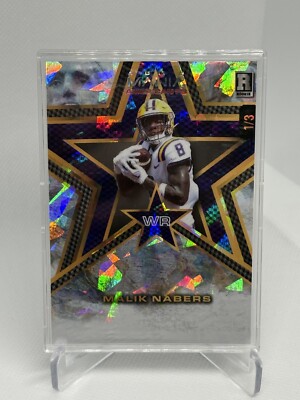 Malik Nabers #/3 Auto Mania America FB New York Giants