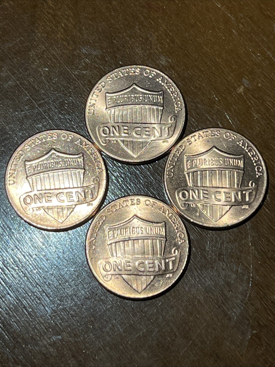 4) 2021 Extra “V” Lincoln Cent/Penny, VDB 