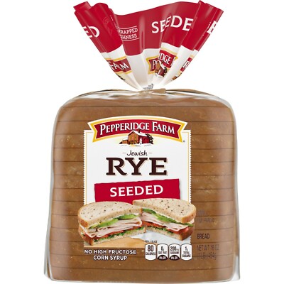 2 Loaves Pepperidge Farm  Seeded Rye Bread, 16 oz. each loaf