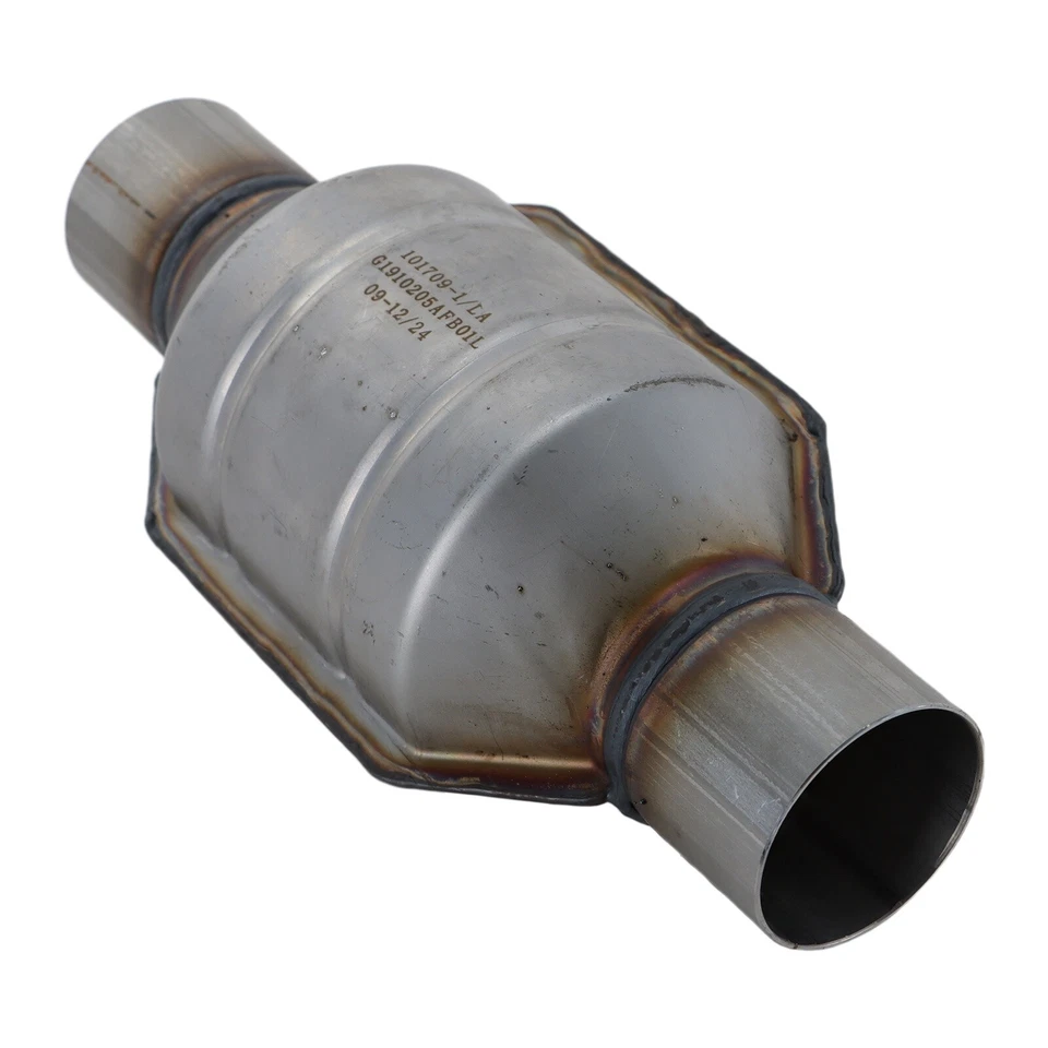 2pcs 2.25" Inlet/Outlet Universal Catalytic Converter High-Flow 53005 Weld-On Foto 4 de 4