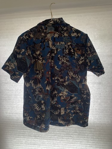Samurai jeans SSA25th-AR - "Ako Roshi" Aloha Shirt - Blue - Large - Picture 5 of 5