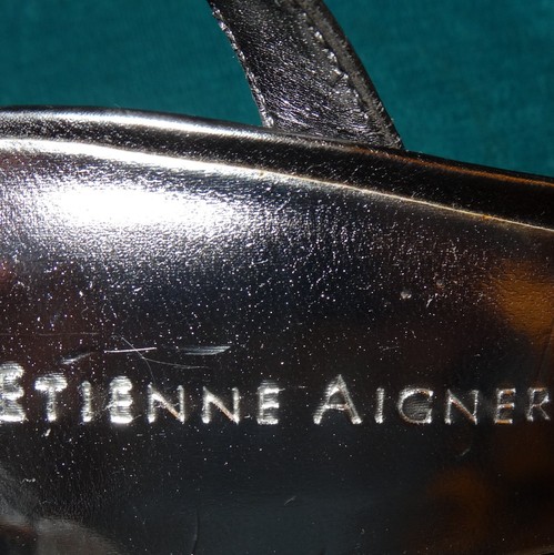 *NEW* Etienne Aigner Strappy High Heels Silver/Gray, Size 6.5 - Picture 4 of 4
