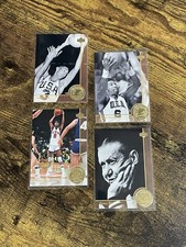 1994-95 Upper Deck USA Olympic Basketball All-Time Greats Card Lot Of 4 Cards