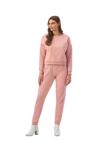K Jordan Strass Fleece Crew Jogginghose Set Größe 4X Rosette Silber NEU