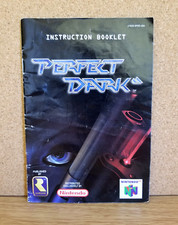 Perfect Dark Nintendo 64 N64 Instruction Booklet Manual U/NUS-NPDE-USA