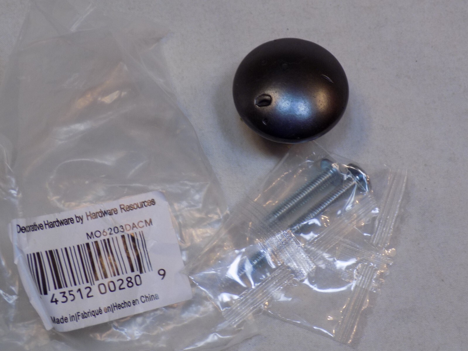 Round Bronze MO6023DACM Belcastel 1 1/8" Pull Knob Cabinet Hardware Resources