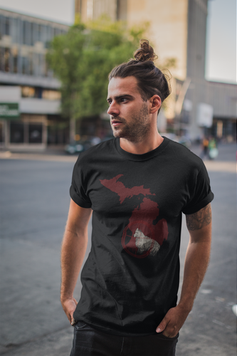 ULTRABASIC Graphic Men's T-Shirt Wolf 