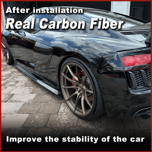 Se adapta a Audi R8 2016-2020 carbono faldones laterales faldones alerón - Imagen 2 de 12