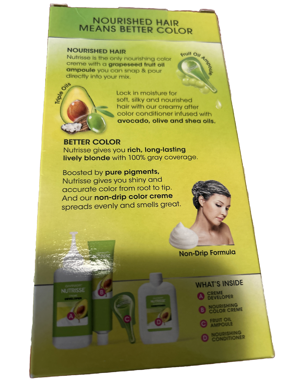 6x Garnier Nutrisse Nourishing Hair Color Creme #100 EXTRA LIGHT NATURAL BLONDE