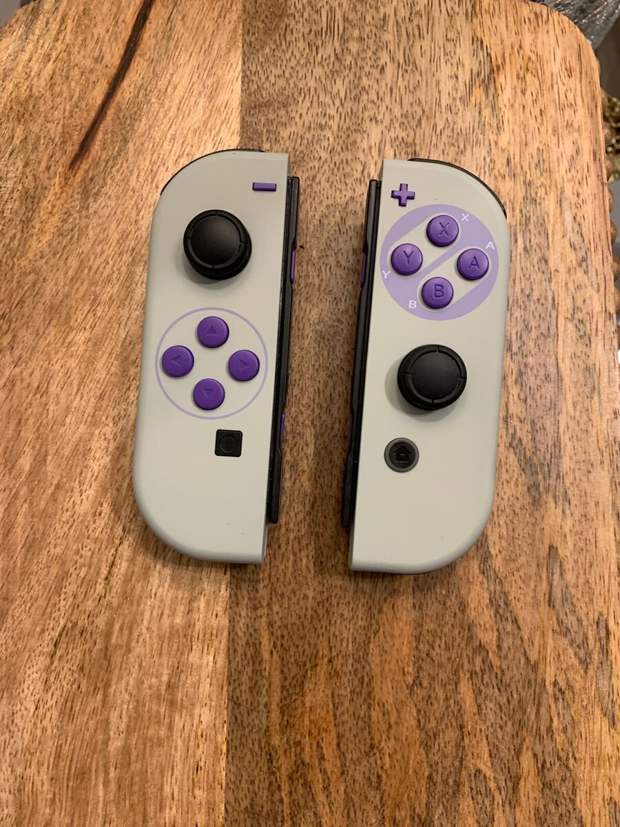 Custom Nintendo Switch Joy-con Controllers Retro SNES Super 