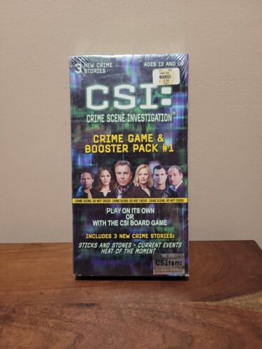 CSI: CRIME SCENE INVESTIGATION Crime Game Booster Pack #1 Sealed/New - Afbeelding 1 van 12