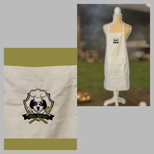 New Grill Master Big Dog Apron Father's day Unique Gift Adult Dad Embroidered