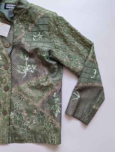 Indigo Moon Green Jacket Size M - Picture 2 of 14