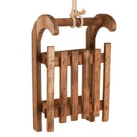 Deko Schlitten Braun Winterdeko Aus Holz 30X18X12Cm FüR Tischdeko Weihnachten