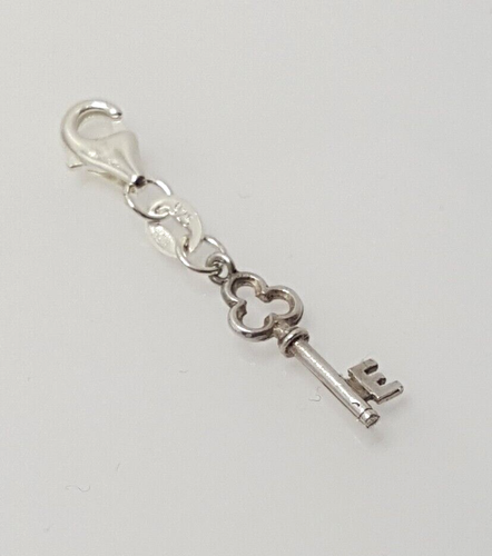 Gorgeous Sparkling Solid English Letter "E" Key Clip-on Charm 925 Unique #21414 - Picture 2 of 19