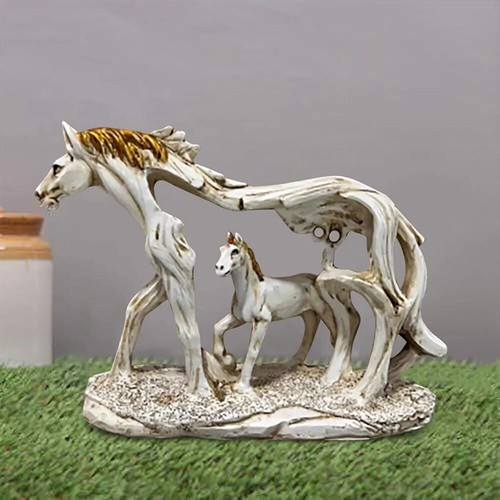 Sheremart Gallopressia Sherum Gallopressia,Handmade Horse Statue with Baby Horse - Picture 6 of 10